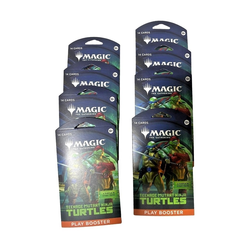 LOT OF 8 Magic The Gathering TMNT Play Booster Packs Teenage Mutant Ninja Turtle